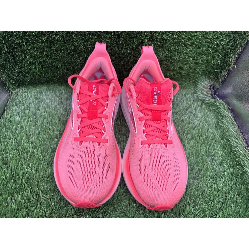 Brooks Glycerin 22 1204341B625 Athletic Sneaker Women's 9B Pink Jacquard Running